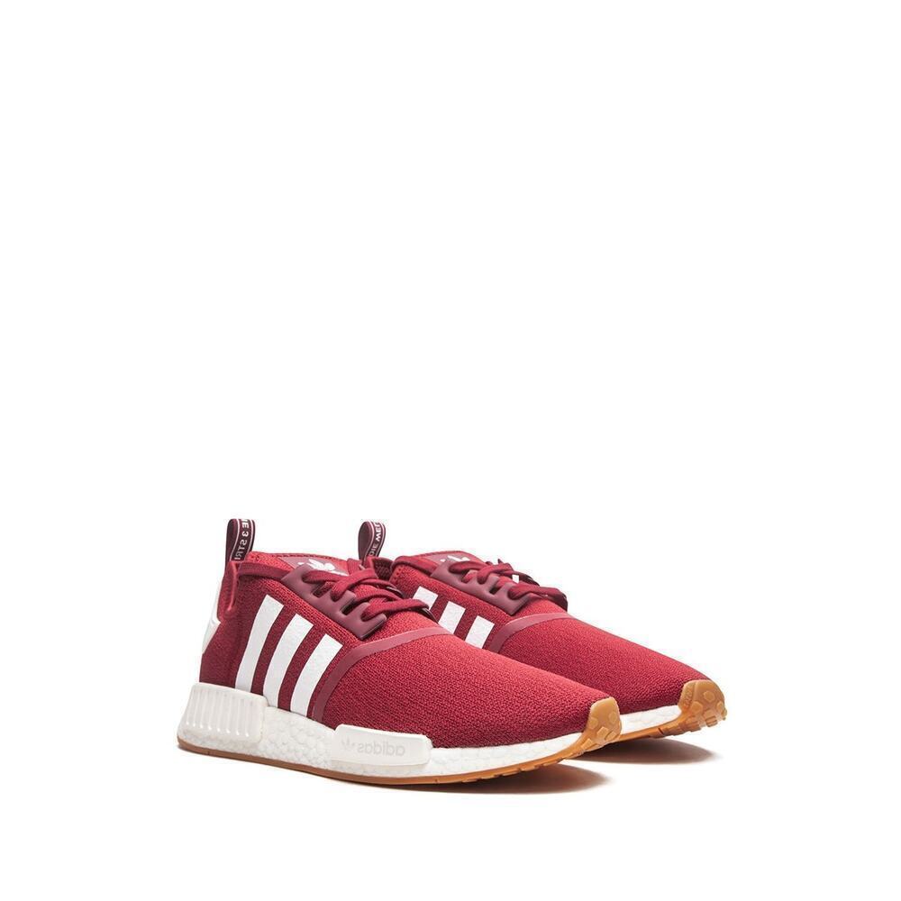 Adidas Big Boys Originals NMDR1 "Burgundy Gum" Sneakers Lace Up Size 5.5 NWOT